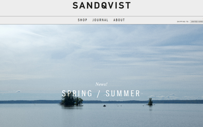 An example of HD design from Swedish brand, Sandqvist