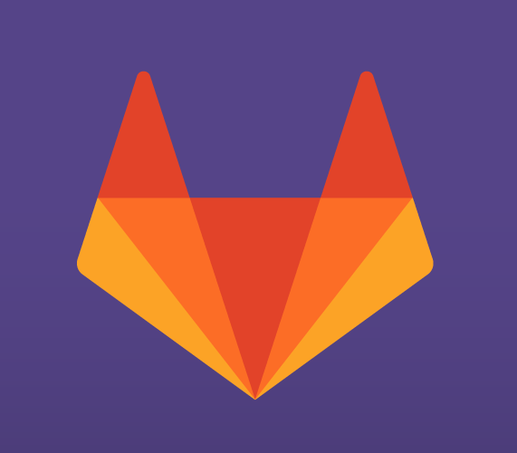 GitLab logo on purple background