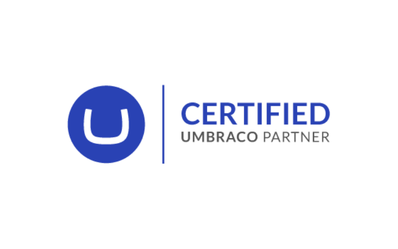 Umbraco Certified Partner logo on white background