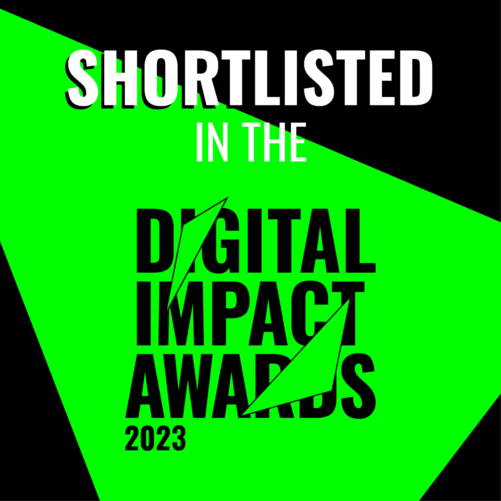 Shortlisted in the Digital Impact Awards 2023